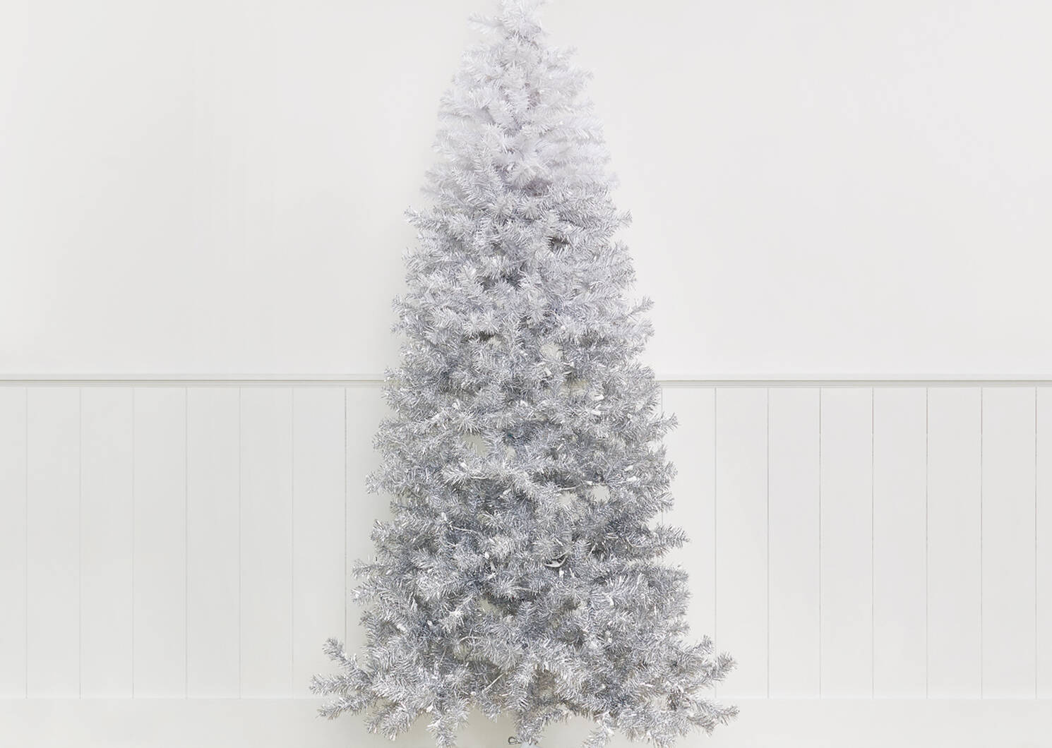 Sapin pré-ill. DEL Claus 7 pi gris ombré