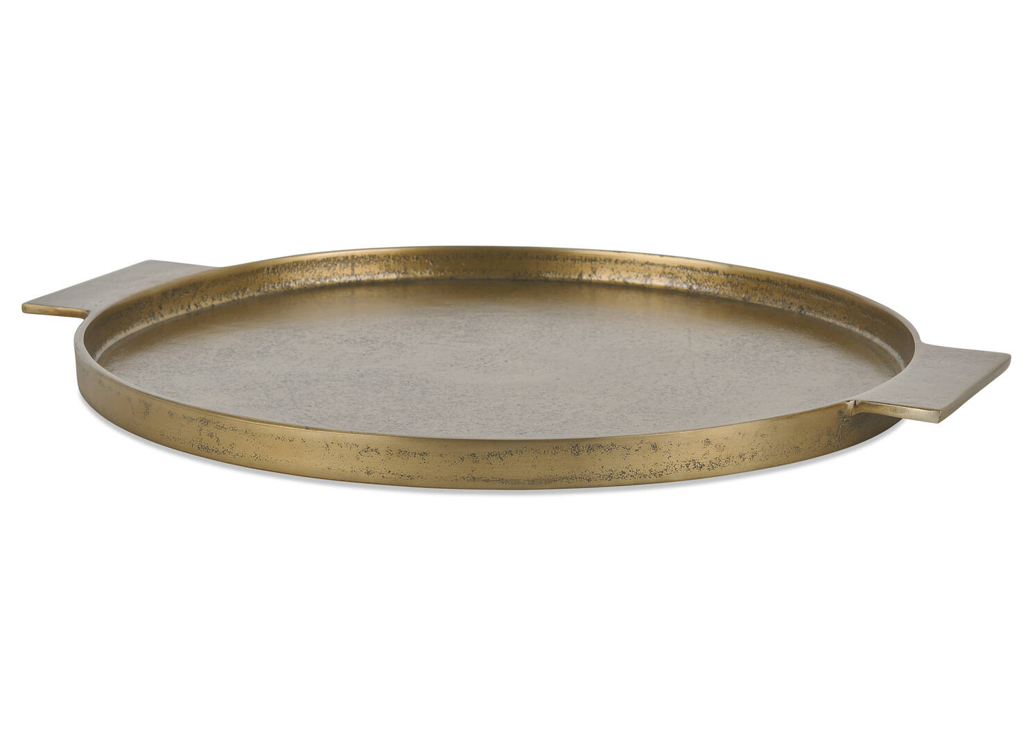 Corbyn Round Tray Antiqued Brass