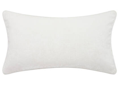 Coussin Clooney 12x22 blanc