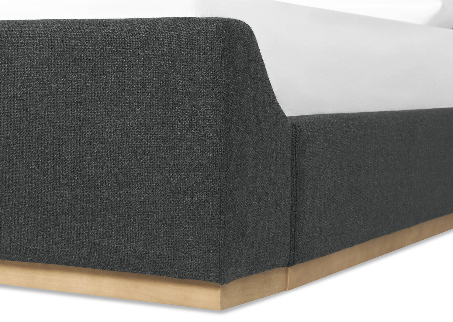 Lemieux Bed -Easton Charcoal, QUEEN