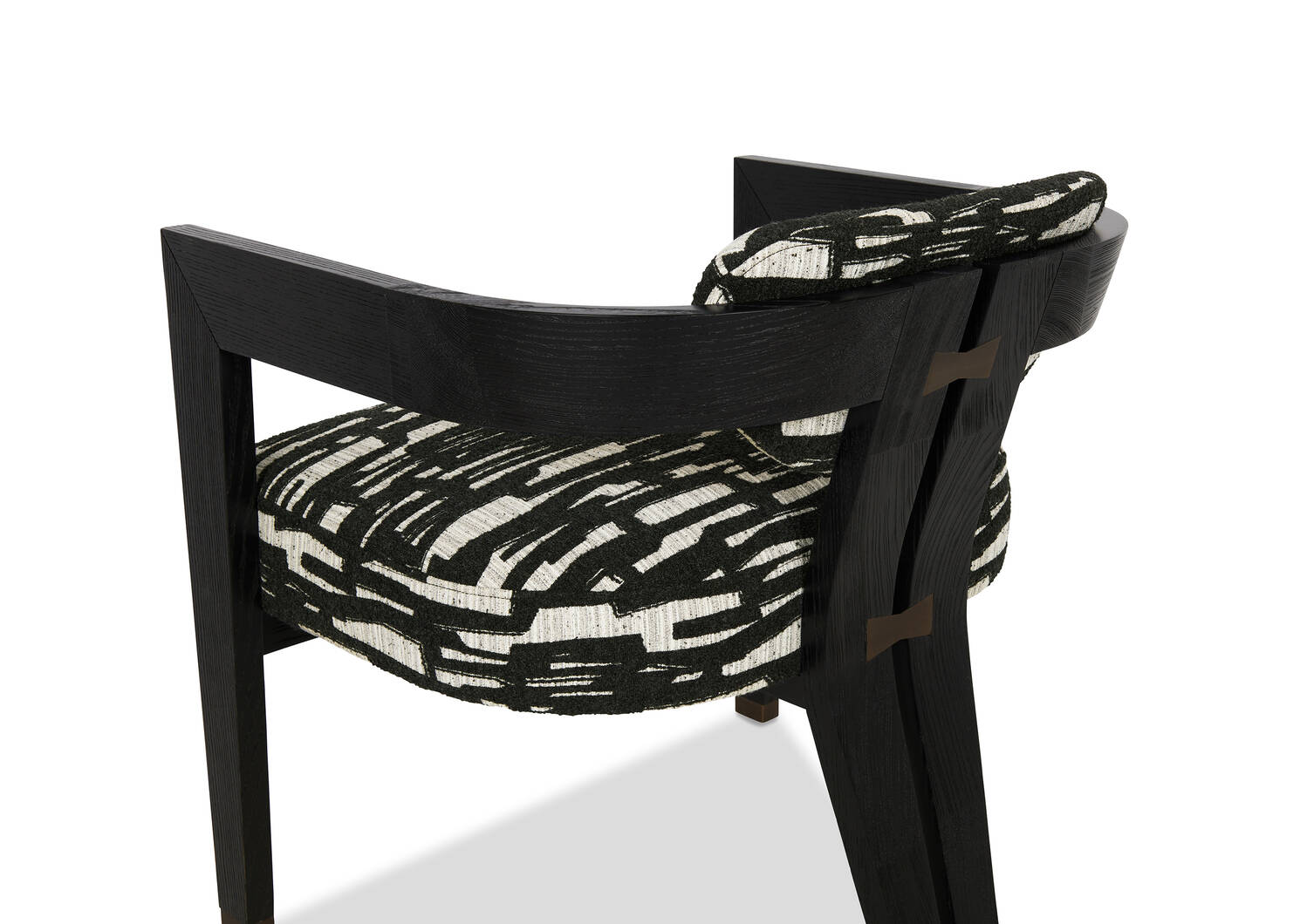 Aly Velji Armchair -Black/Abstract