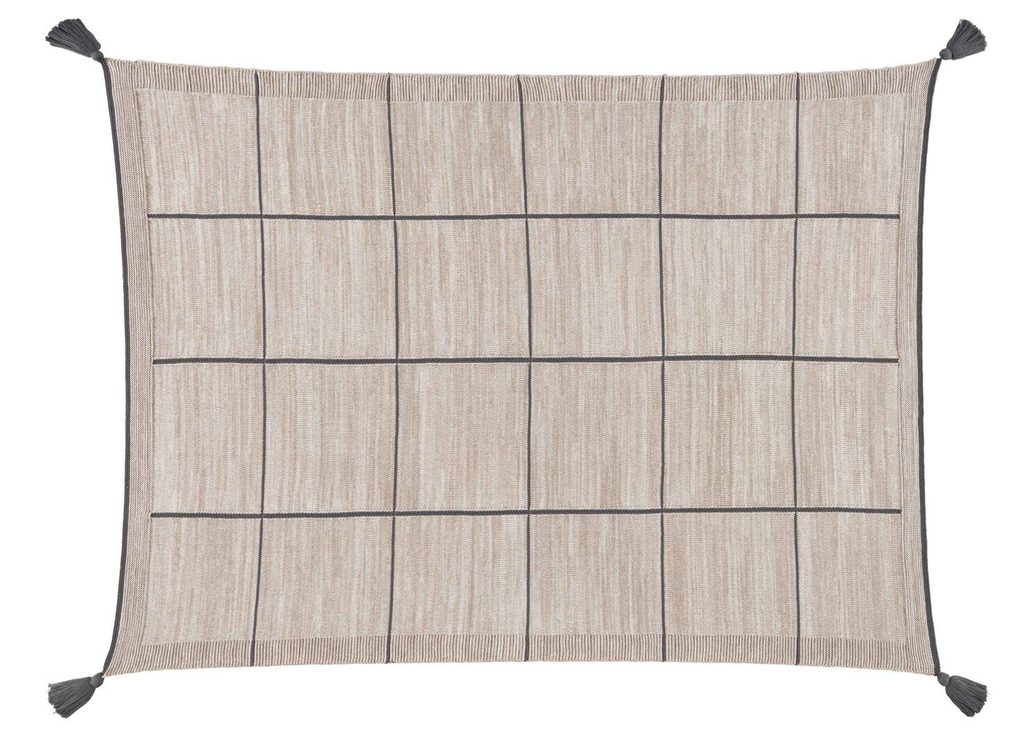 Dylan Throw Oatmeal/Grey