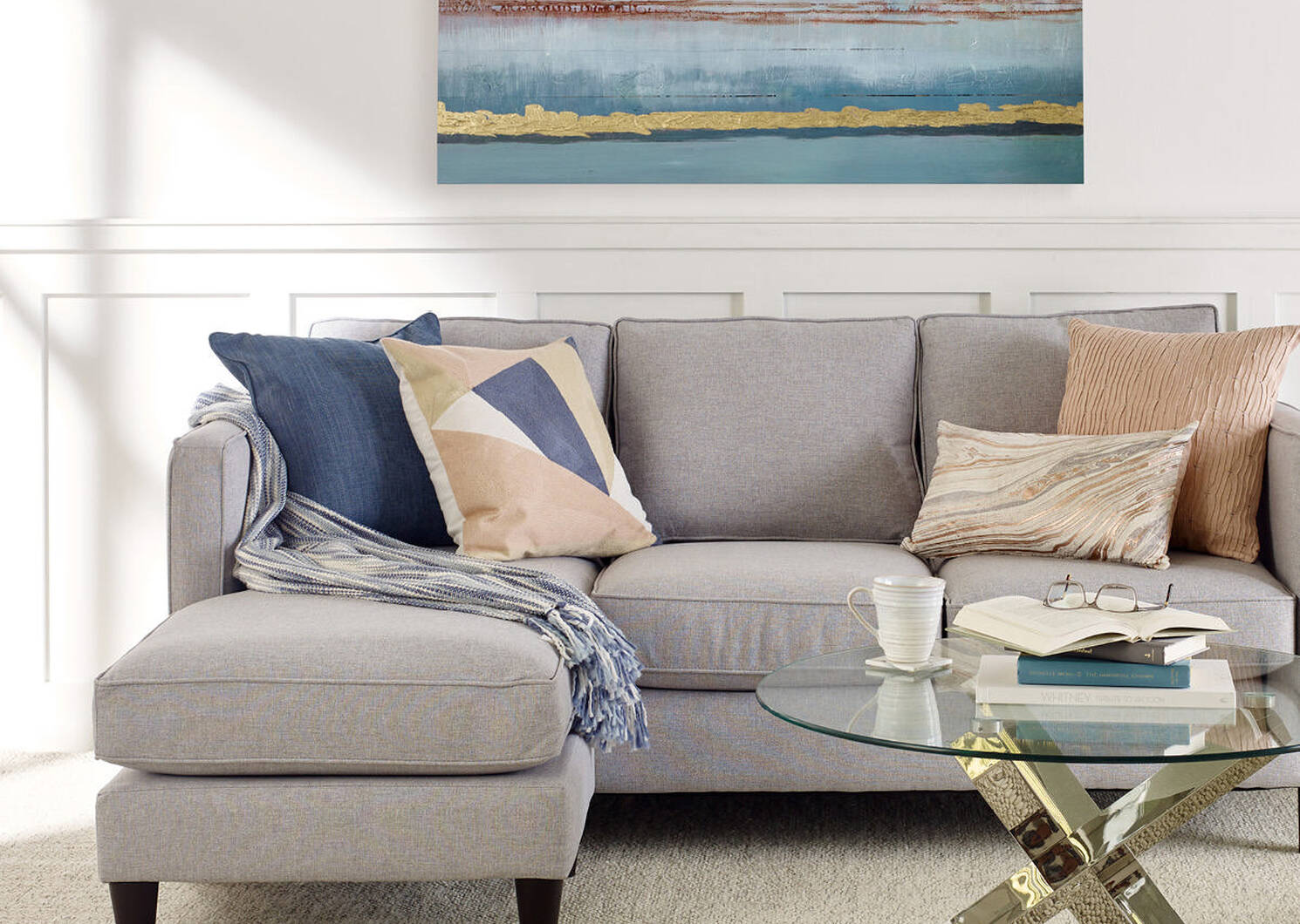 Coussin Catalina 12x22 ballet/rose dor&eacute;