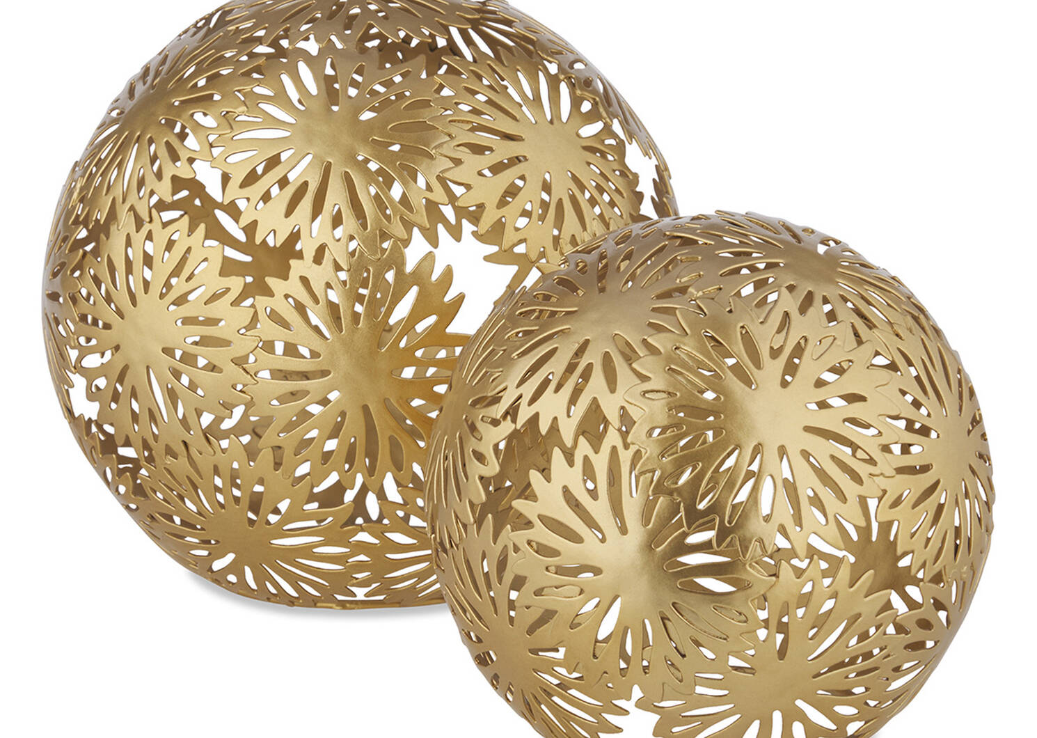 Zinnia Ball Decor Small Brass