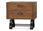 Table de chevet Stapleton -Whisky brun