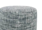 Elba Pouf Blue/Ivory