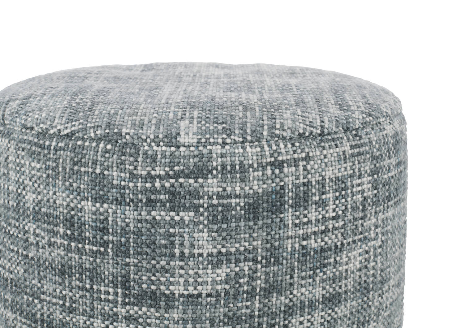 Elba Pouf Blue/Ivory