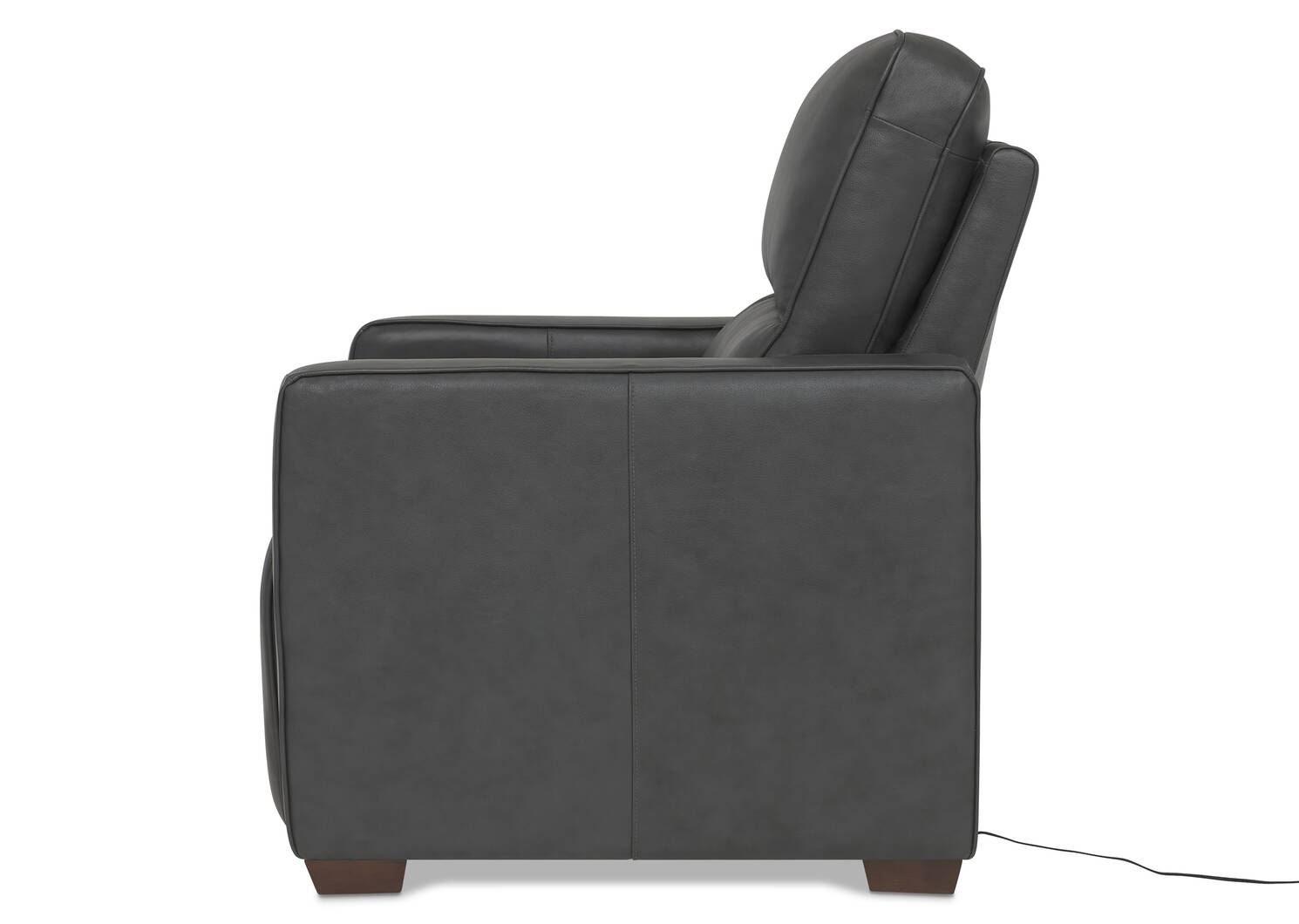 Reese Leather Recliner -Arlo Smoke