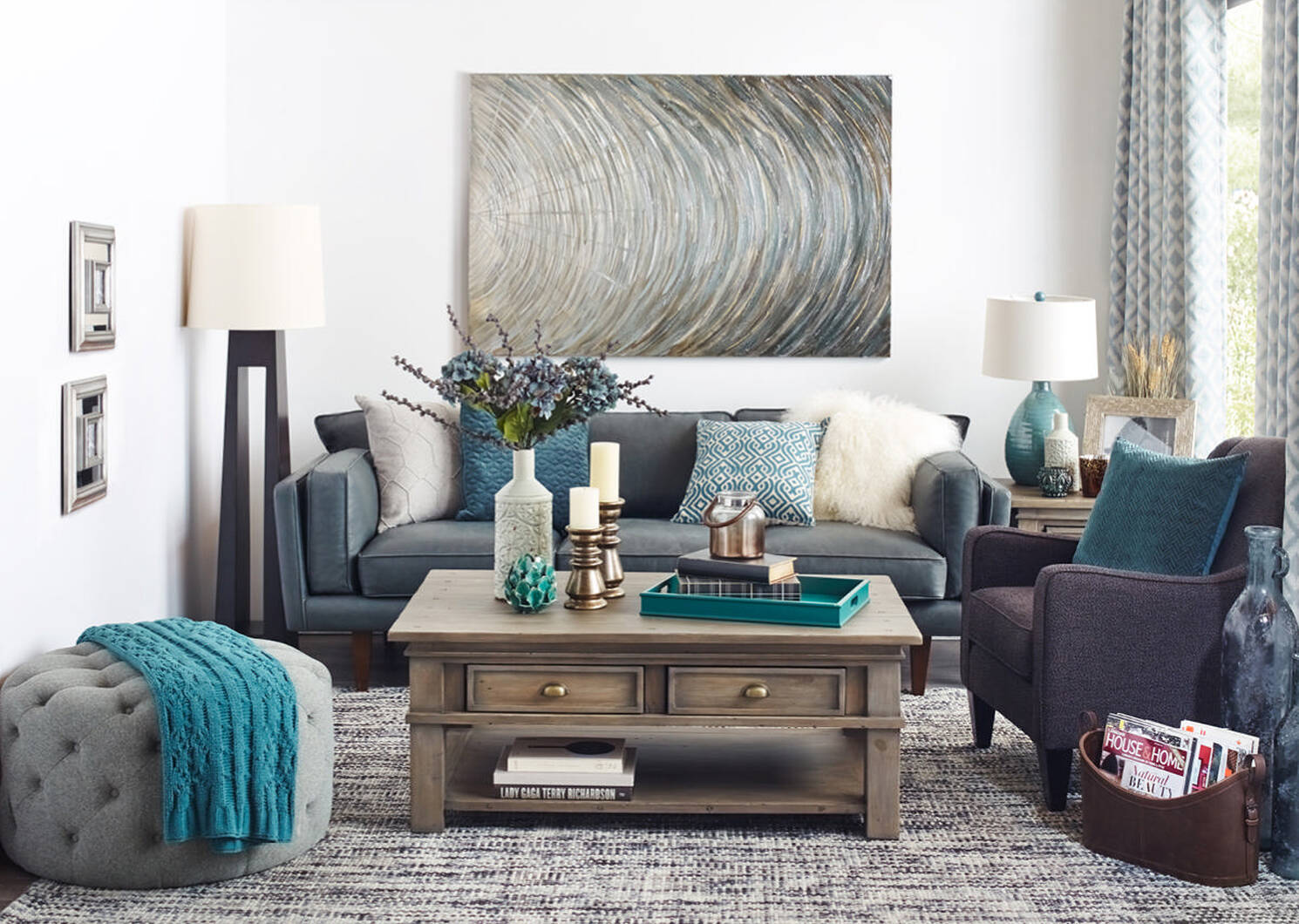 Salma Table Lamp Turquoise