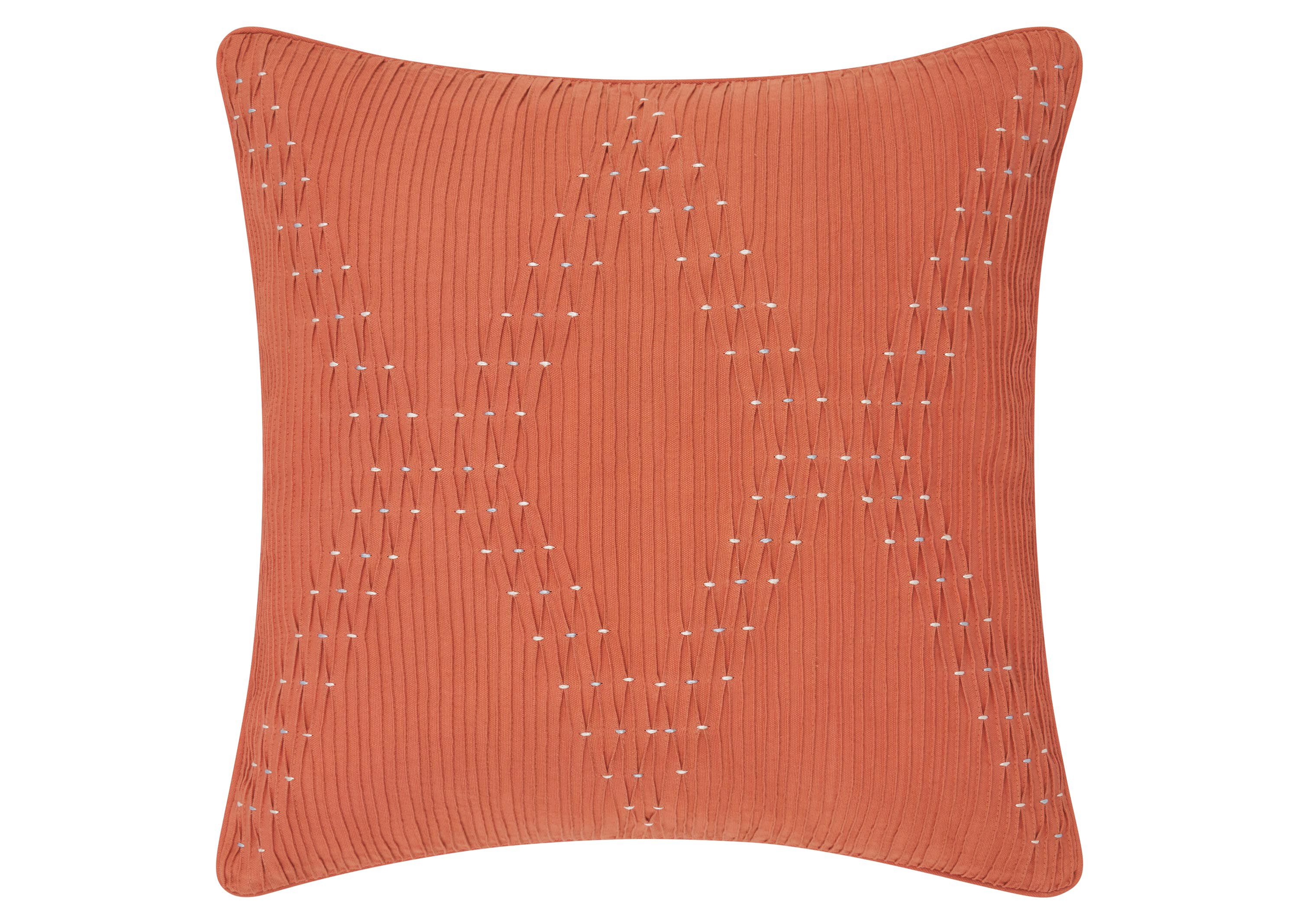 Newport Toss 20x20 Coral Ivory Blue