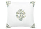 Coussin Rosalia 20x20 ivoire/multi