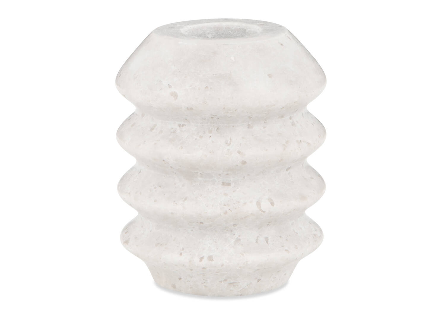 Bix Travertine Taper Holder Short