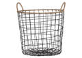 Grand panier treillis Jackman nat/noir