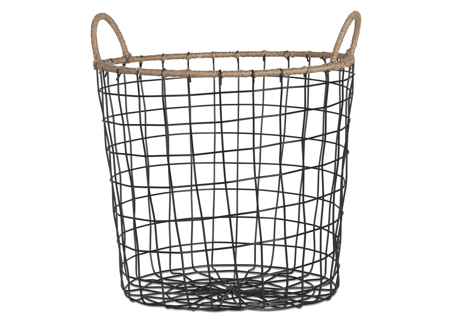 Jackman Wire Basket Large Natural/Black