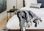 Nicaila Throw Midnight/White