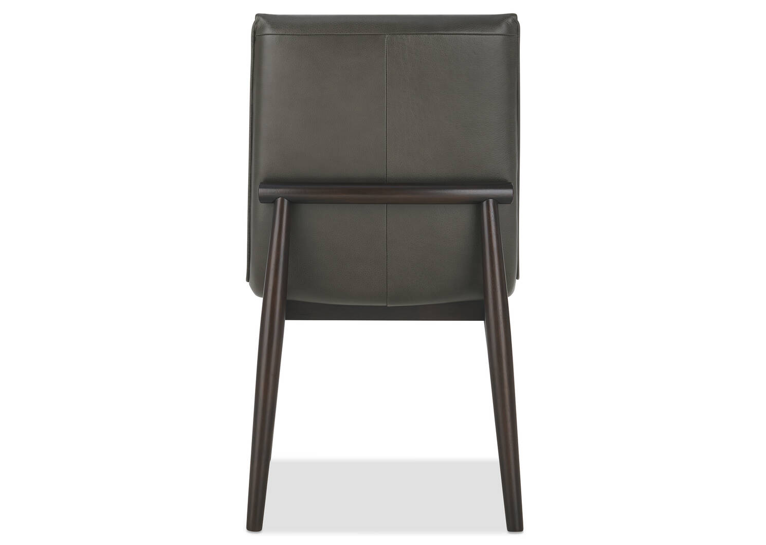 Chaise en cuir Esmae -Reede charbon