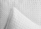 Rey Cotton Waffle Duvet Set King Whit