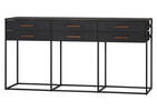 Table console Lenyx -Ebony chêne