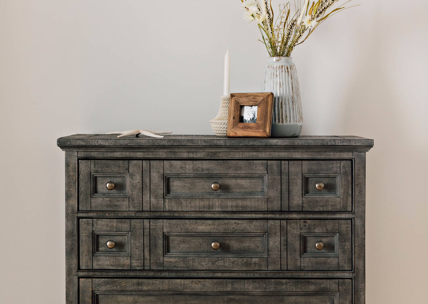 Parker 5 Drawer Chest -Heron Grey