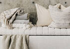 Colby Chenille Throw Ivory