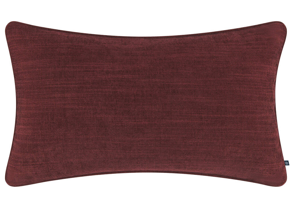 Coussin Bailey 14x24 bordeaux