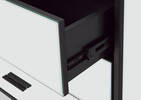 Marilyn 3 Drawer Nightstand -Black