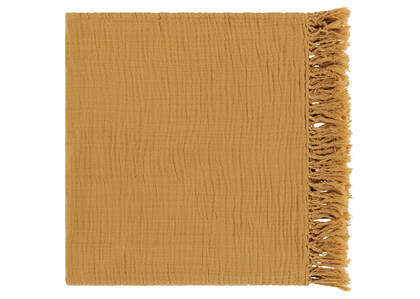 Monterey Cotton Throw 50x60 Flaxen