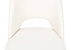 Avola Leather Dining Chair -Trina White
