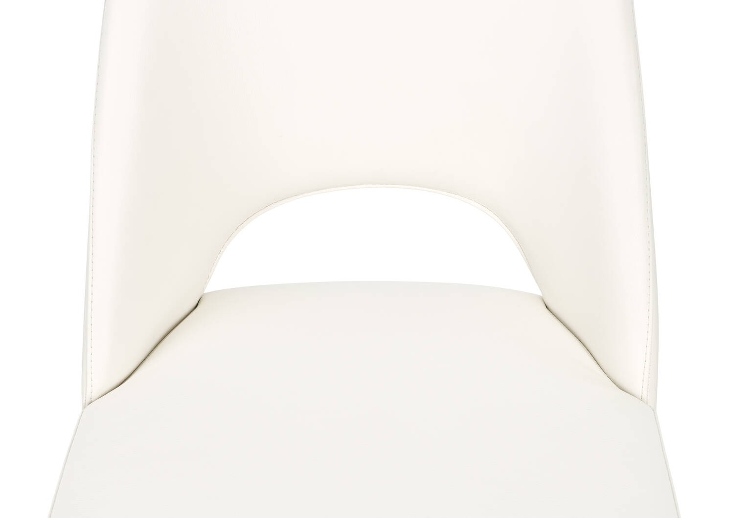 Avola Leather Dining Chair -Trina White