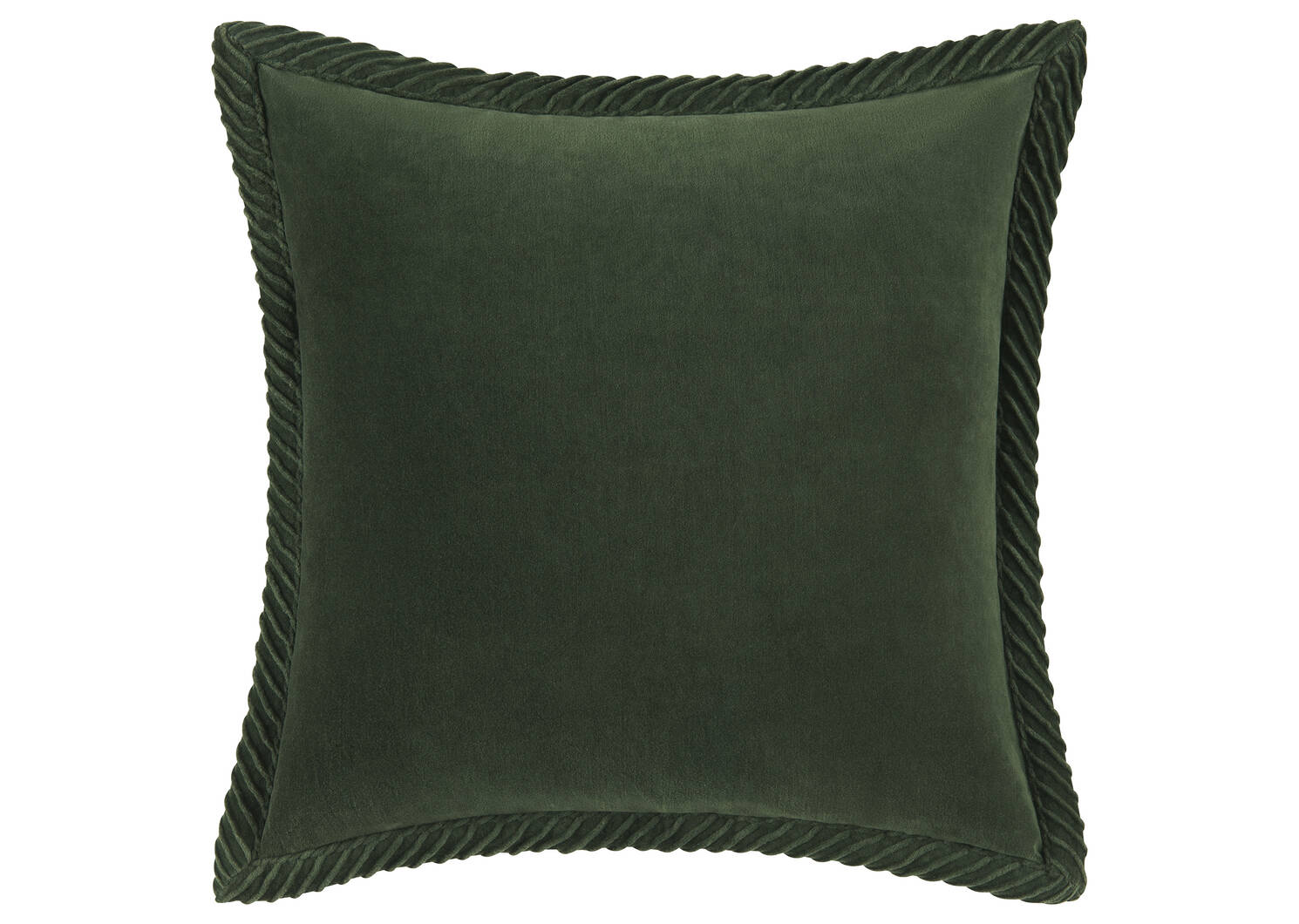 Coussin en velours Jaida 20x20 boisé