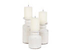 Tyree Candle Holders - White