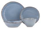 Crofton Glazed 16pc Dish Set Blue