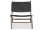 Fauteuil en cuir Kiedis -Portica cendré