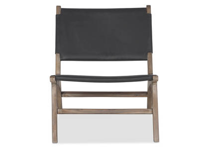 Kiedis Leather Chair -Portica Ash