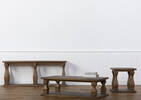 Table basse Sussex -Brulé pin