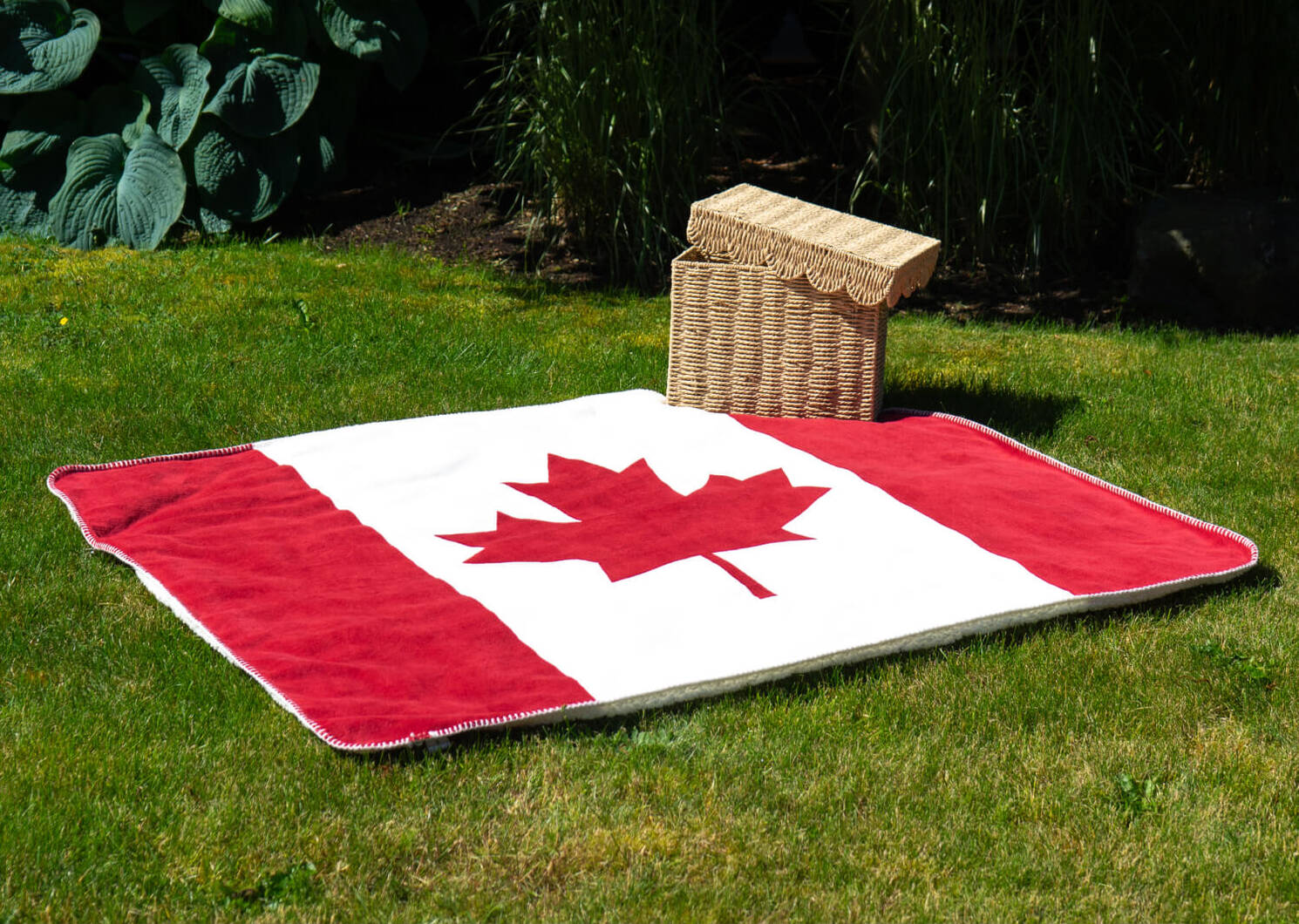 Jeté sherpa drapeau du Canada