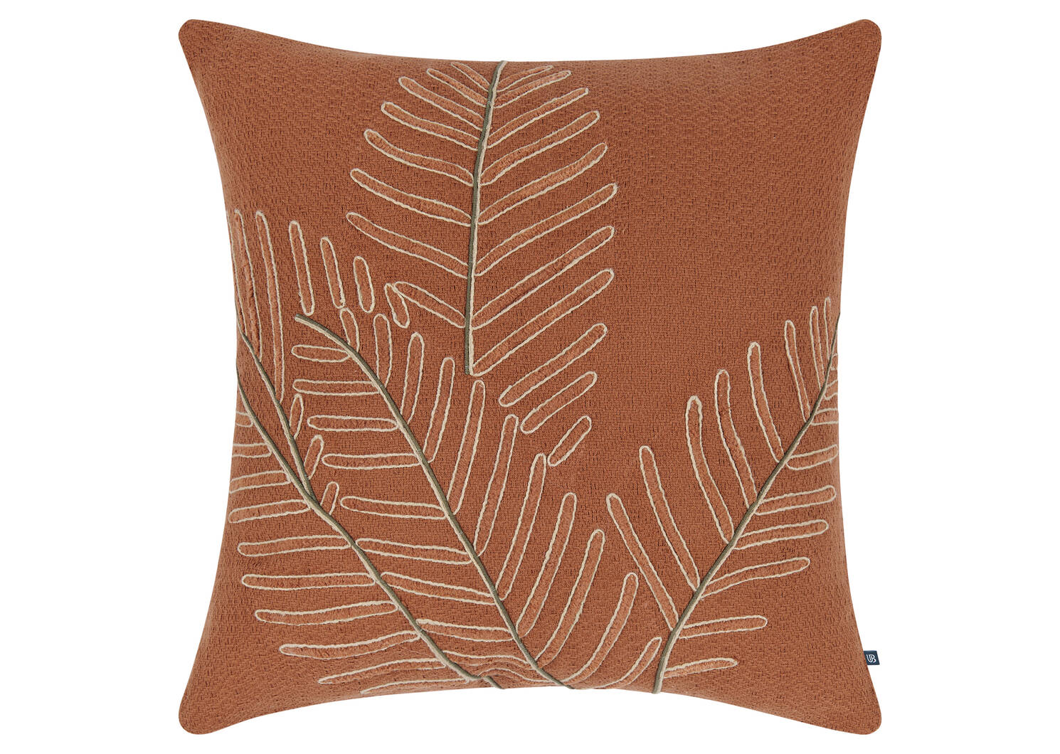 Delfina Leaf Pillow 20x20 Rust/Savanna