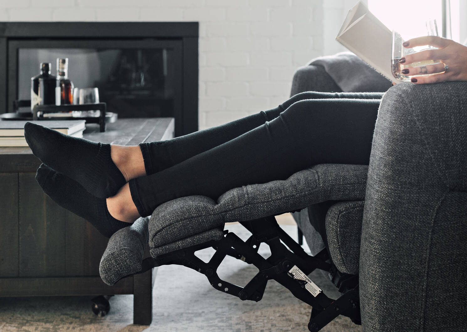 Pearson Reclining Sofa -Elron Smoke