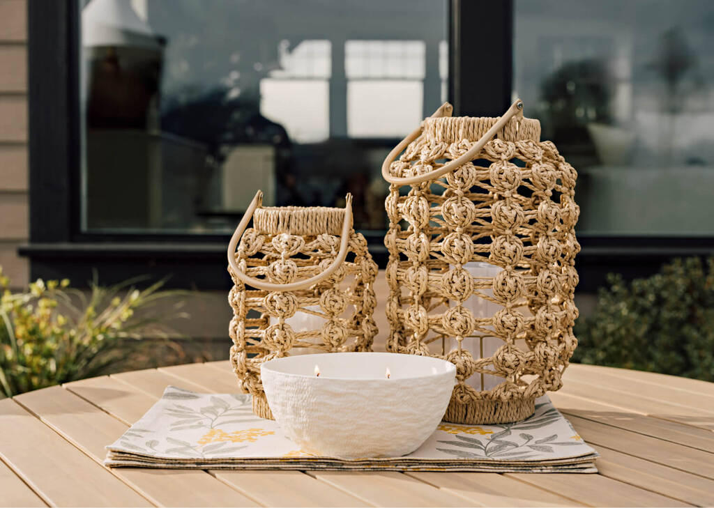 Cabrie 42 Round Outdoor Table -Natural