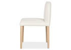 Marciona Lthr Dining Chair -Forega Wht