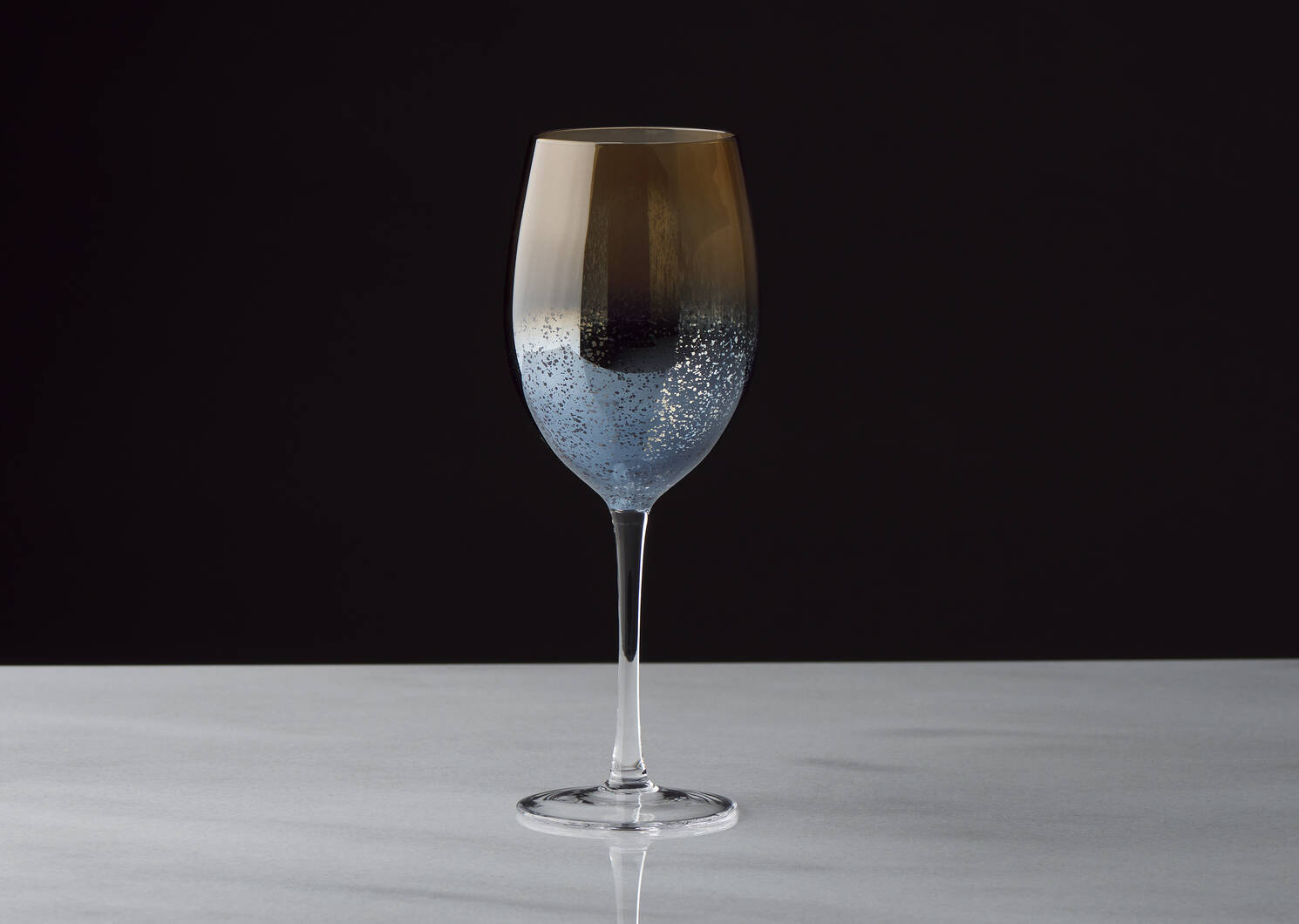 Rhapsody Wine Glass Sunset/Blue
