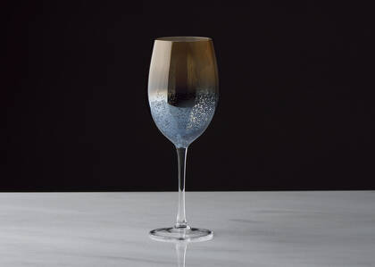 Rhapsody Wine Glass Sunset/Blue