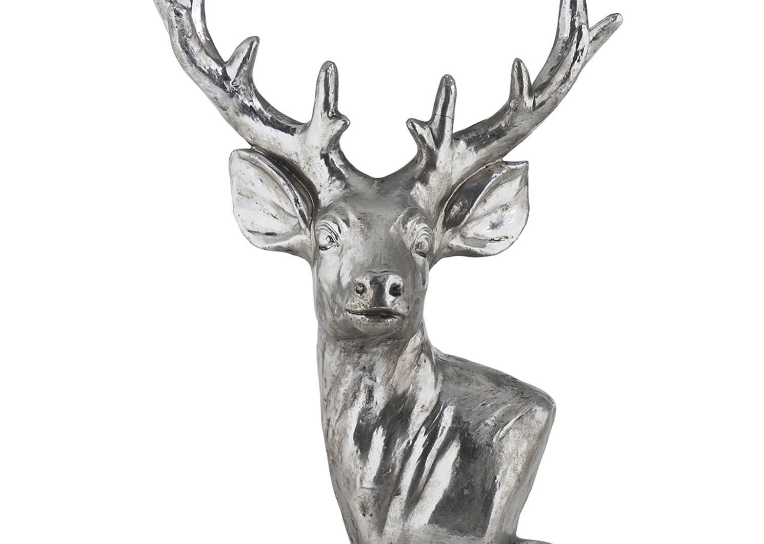 Diego Deer Head Decor Silver