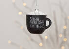 Ornement tasse Blitzened noir