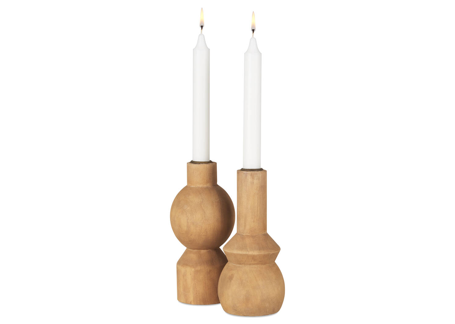 Ezio Candle Holder Narrow Natural