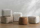 Lambeth Cotton Pouf Ivory