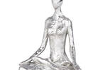 Yoga Lotus Decor Silver