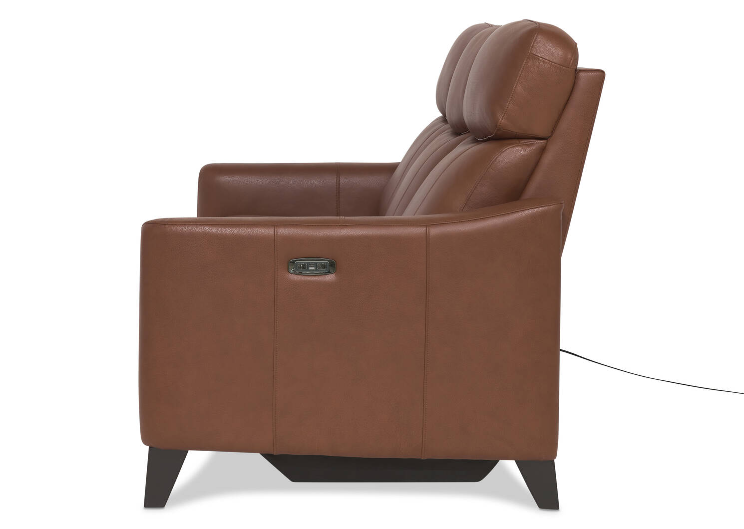 Nash Leather Reclining Sofa -Arlo Nutmeg