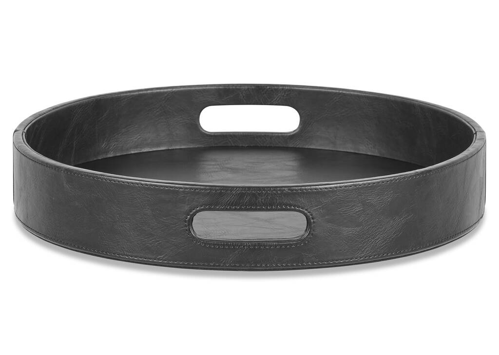 Tessa Round Tray Small Black