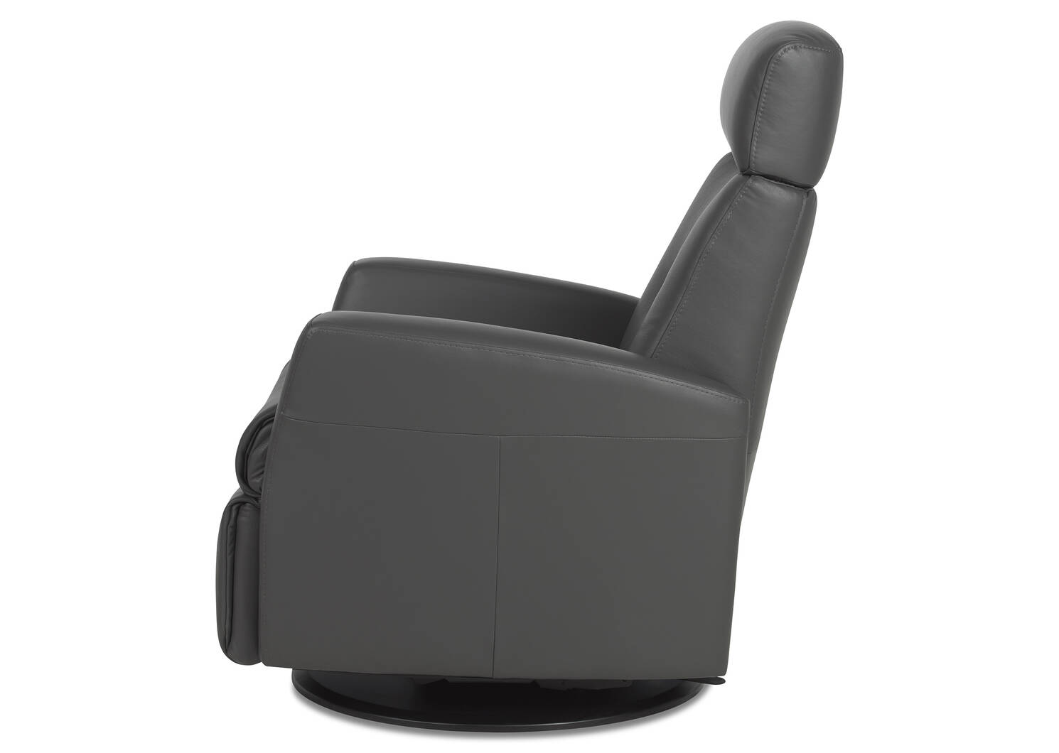 Fauteuil inc. cuir Drake -Tre graphite